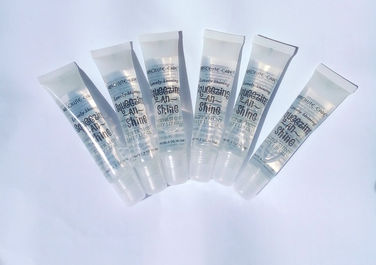 6PCS SQUEEZING N SHINE CLEAR LIP GLOSS