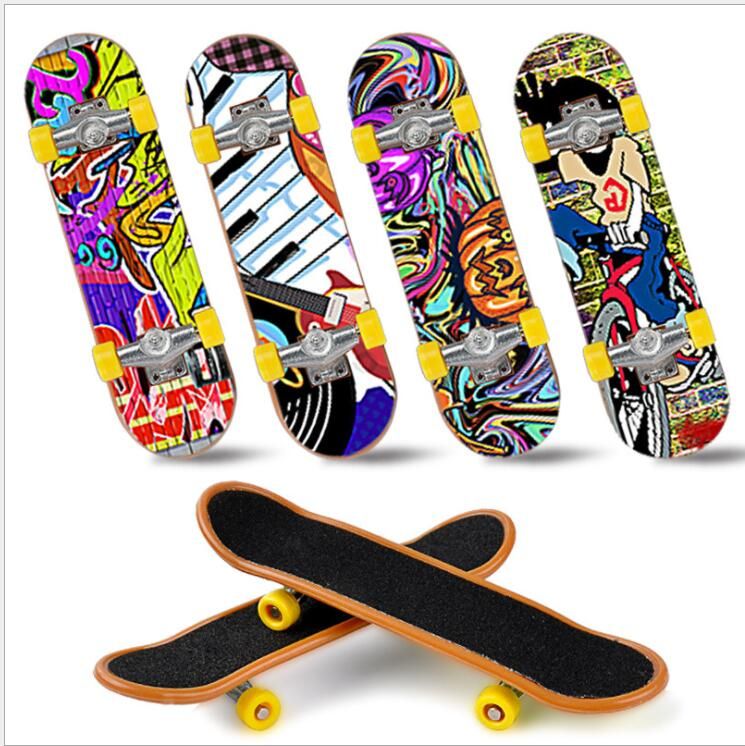 Teck Deck Skate Mini Finger Skateboarding Fingerboard BMX Bicycle Set Fun Skate Boards Mini Bikes Toys For Children Boys Kids