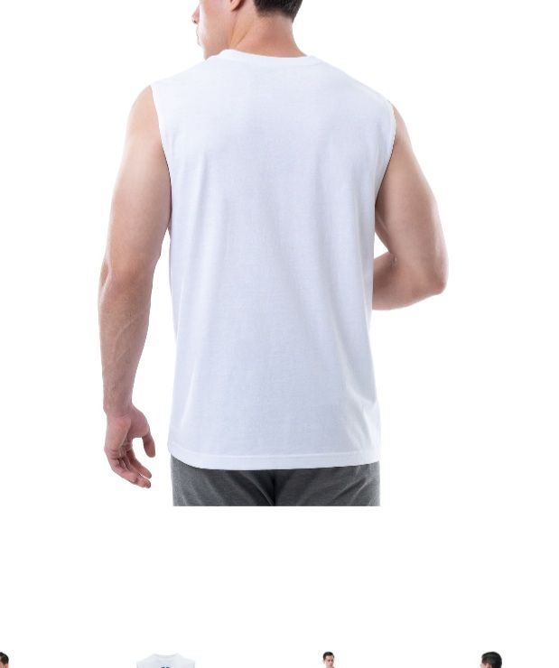 American Tank Top For Men White/Red
