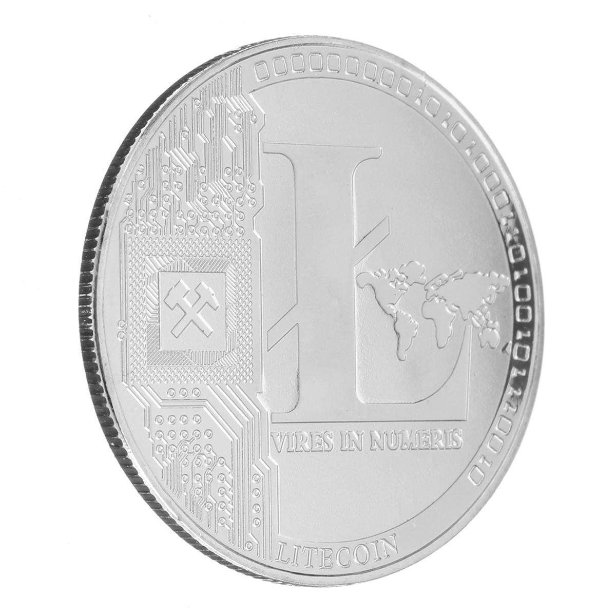 Copper Plated Commemorative Litecoin Collectible Golden Iron Miner Coin Gift Silver Coin