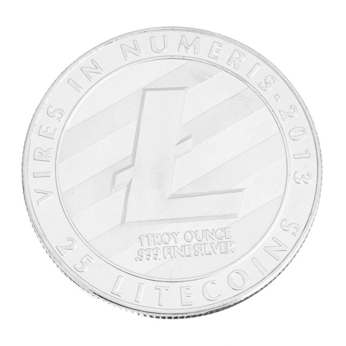 Copper Plated Commemorative Litecoin Collectible Golden Iron Miner Coin Gift Silver Coin