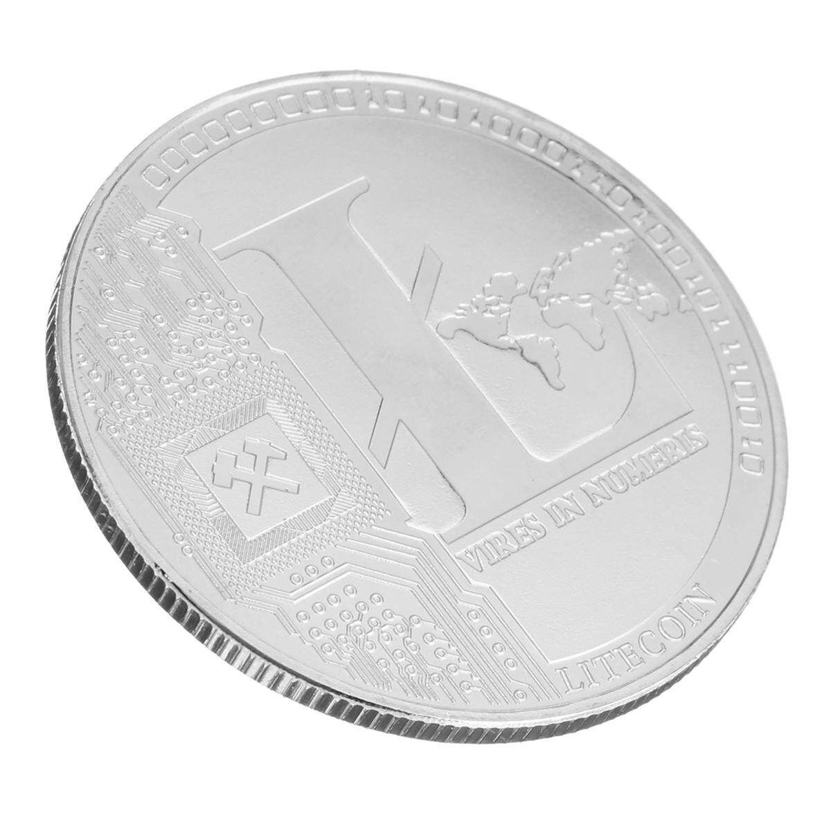 Copper Plated Commemorative Litecoin Collectible Golden Iron Miner Coin Gift Silver Coin