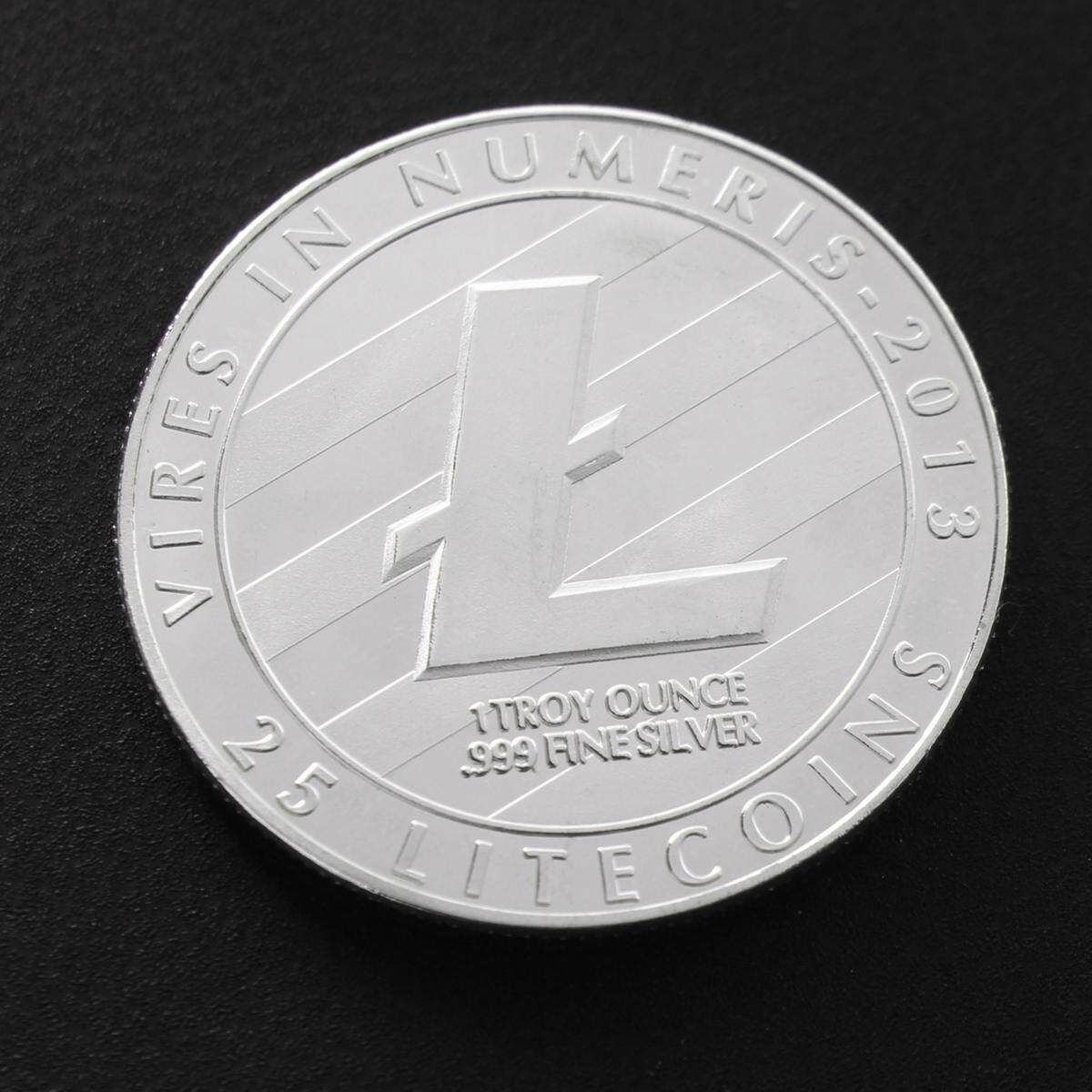 Copper Plated Commemorative Litecoin Collectible Golden Iron Miner Coin Gift Silver Coin