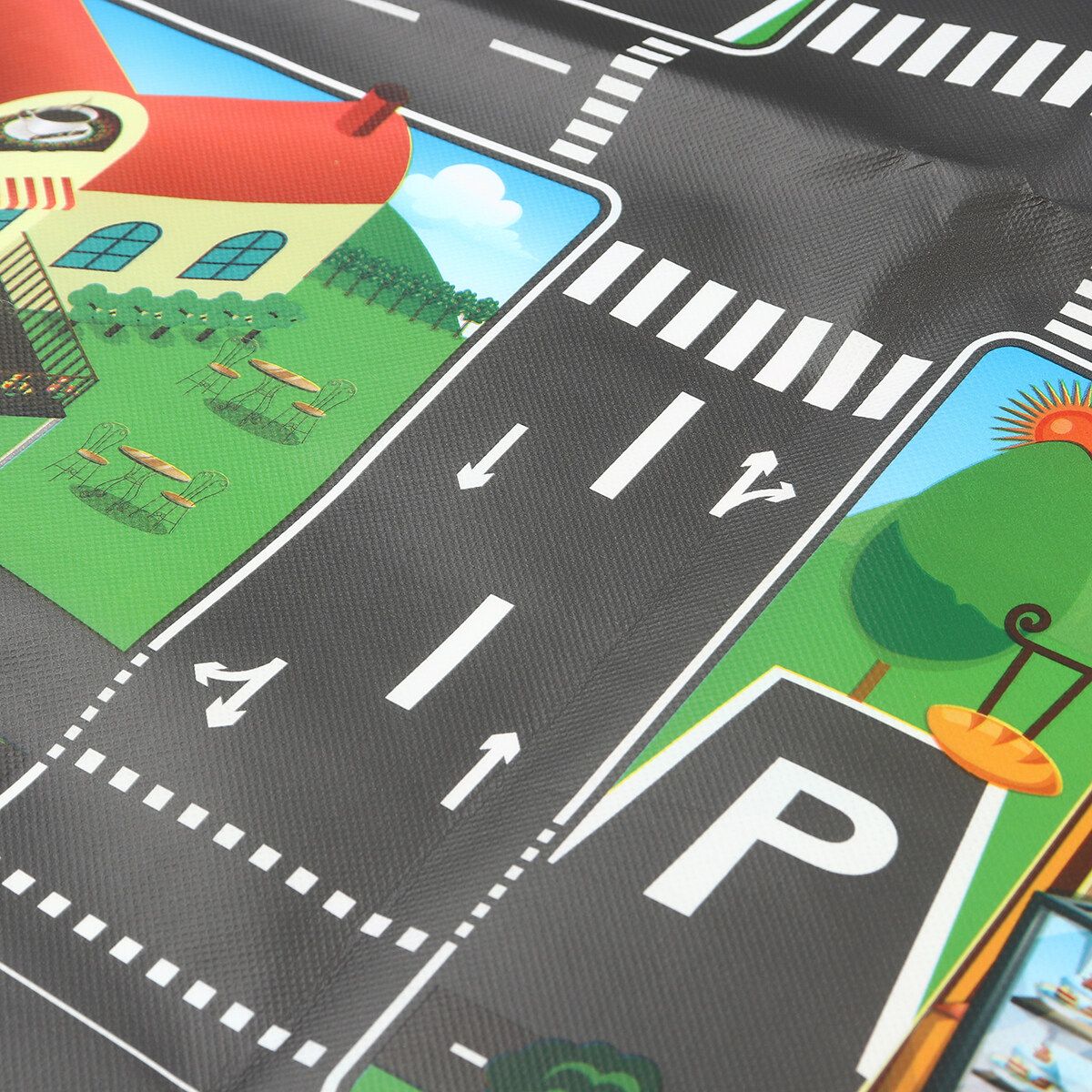 Traffic Map Play Mat Rug Carpet Car Vehicles Track Toy Kids Boys Gifts Map