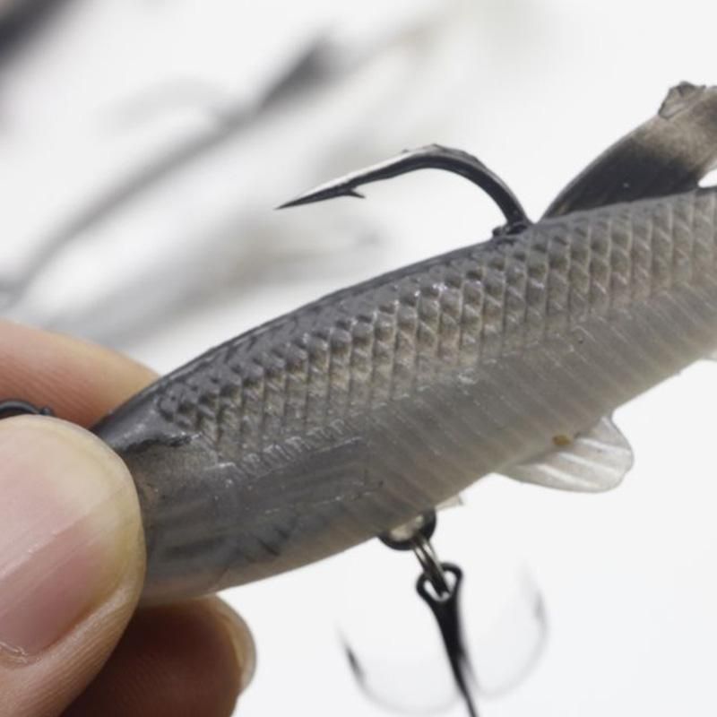 5 Pieces Soft Fishing Lure Wobbler Swim Bait Artificial Bait Carp Fishing Lead Jig Fish 14G/8Cm