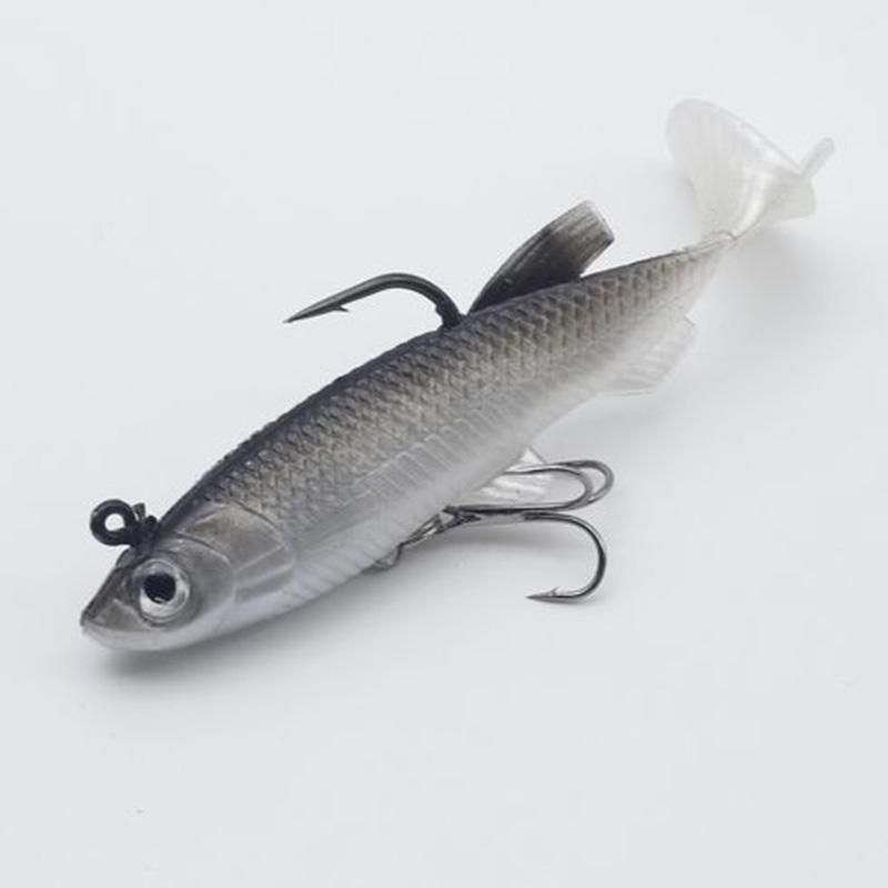 5 Pieces Soft Fishing Lure Wobbler Swim Bait Artificial Bait Carp Fishing Lead Jig Fish 14G/8Cm