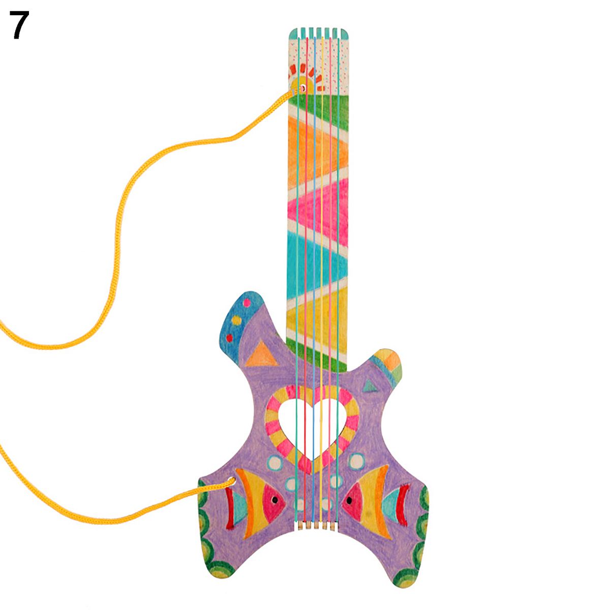Guitar Material Creative Decorations Wooden Handmade DIY Guitar Material For Children