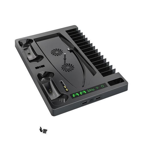 PS5 Cooling Fan Stand With CD Case And Dual Charger Dock