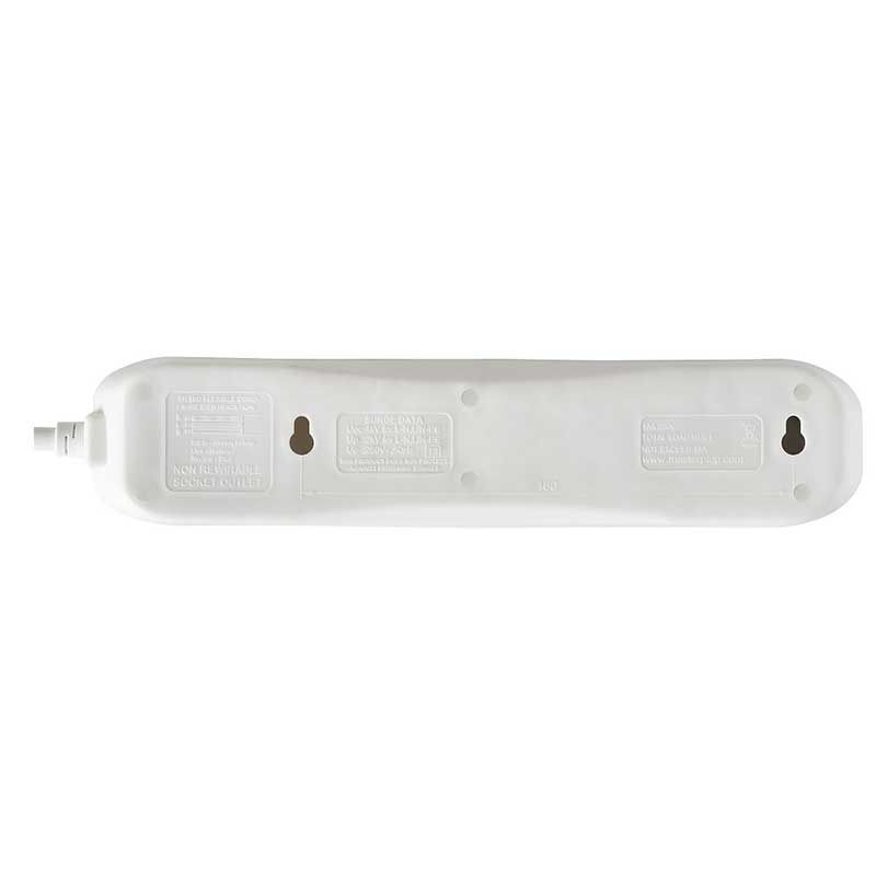 Universal Surge Extension 4 Socket 2M White