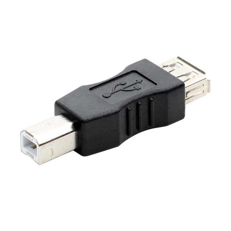 USB2.0 A Male & A Female To B Female Printer Print Converter Adapter Connector USB 2.0 Port Retail Wholesale USB 2.0 Adapter-AF-BM