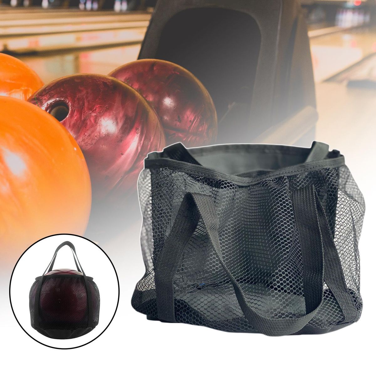 Bowling Ball Bag Portable Handbag  With Handle