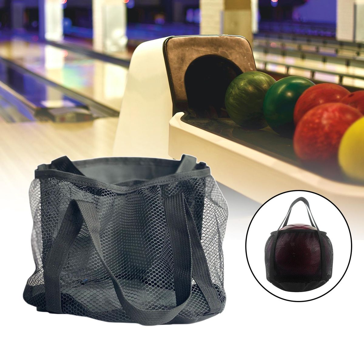 Bowling Ball Bag Portable Handbag  With Handle