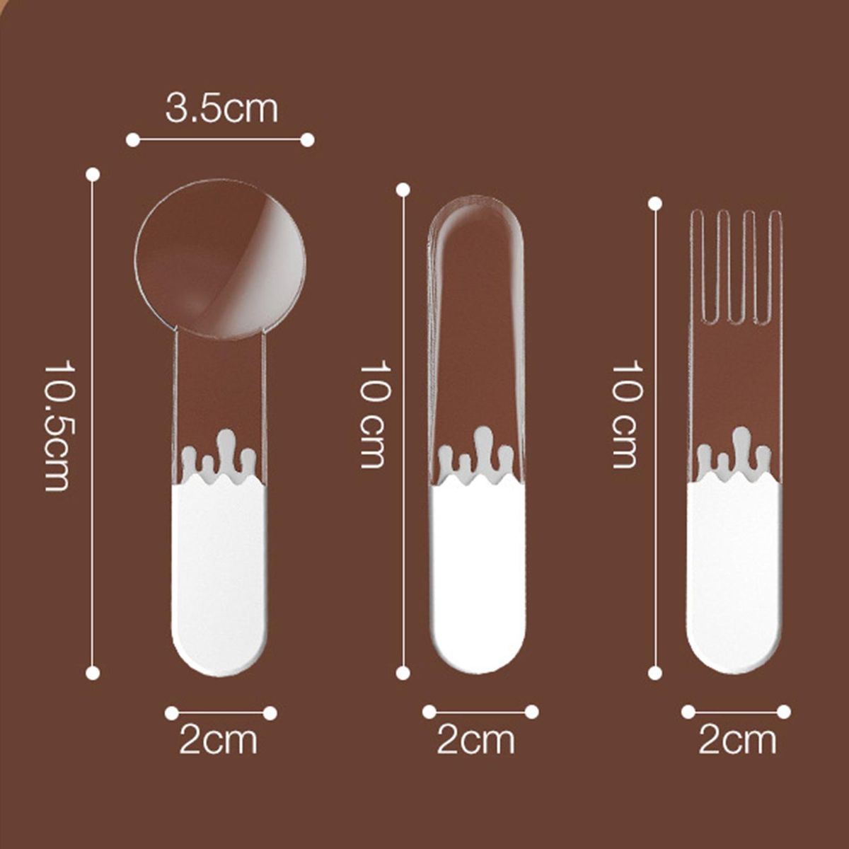 Versatile Dessert Spoons Versatile Food-grade Spoon Set for Home White
