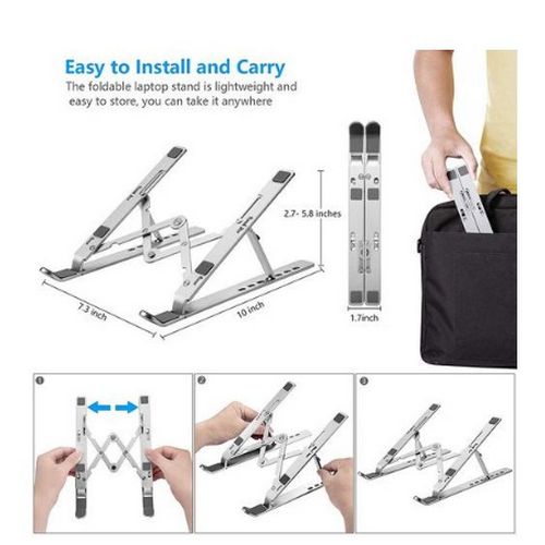 Steel Aluminum Ergonomics Universal Laptop Stand-14'-17'