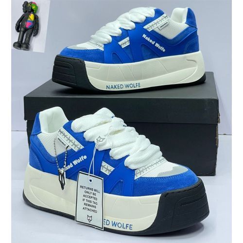 Shoe Blue And White Fashion Design Shoe