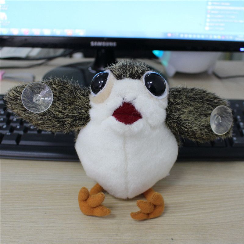 Anime The Last Jedi Porg On Board Figure Suction Cup Plush