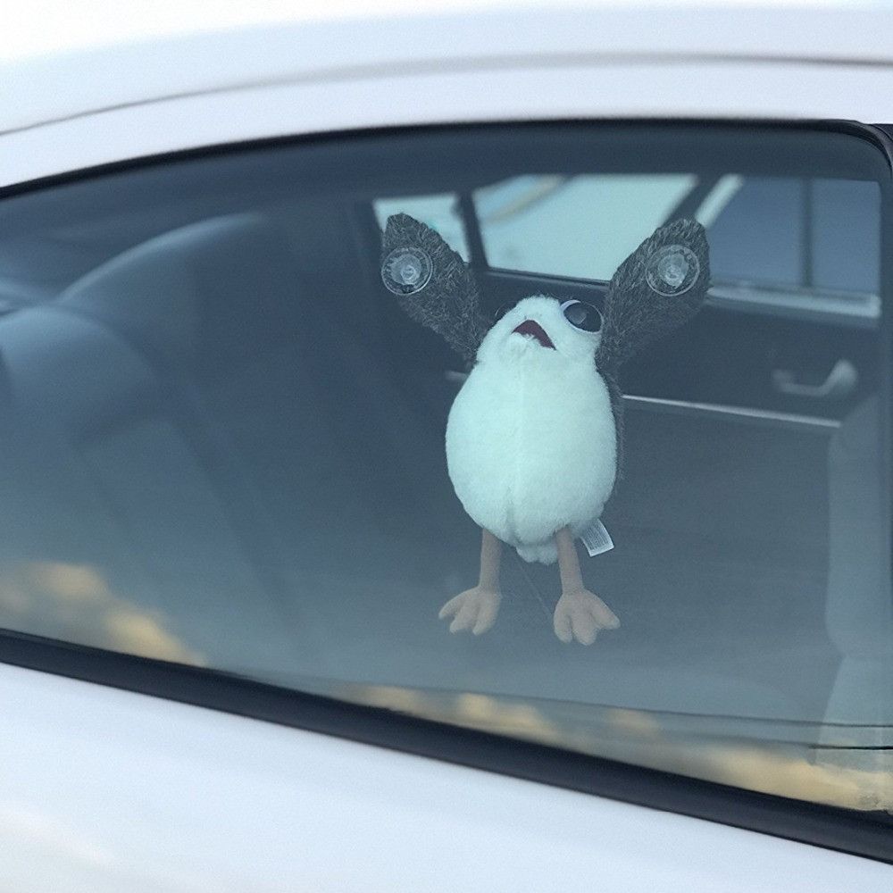 Anime The Last Jedi Porg On Board Figure Suction Cup Plush