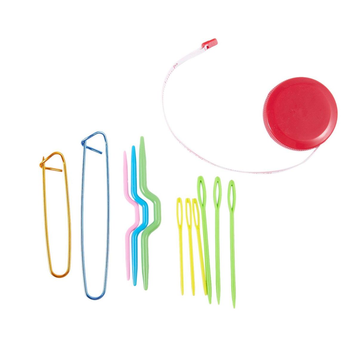 Ergonomic Crochet Hooks Set, Knitting Needle Kit, Zipper Organizer Case With 9pcs 2mm to 6mm Soft Grip Crochets and Complete Accessories, Small Volume and Convenient to Carry