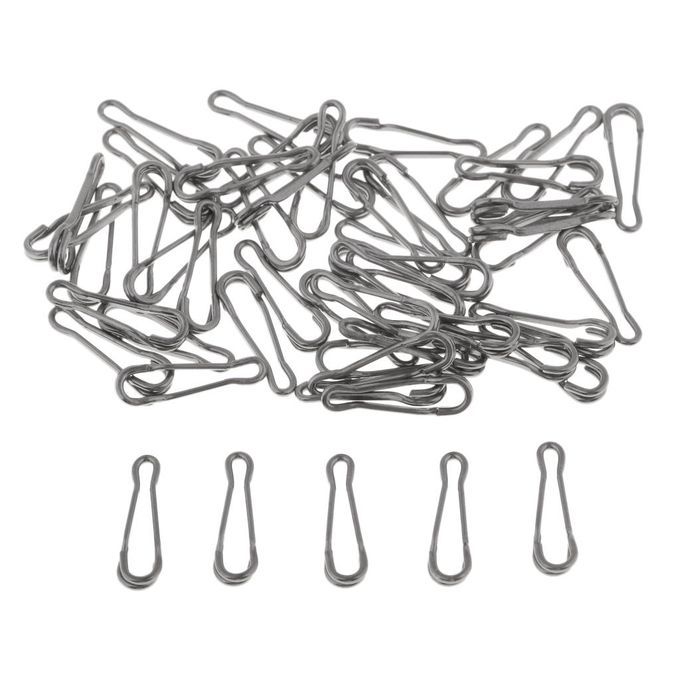 50pcs Quick Change Clips Bait  Clip Swivel  Carp