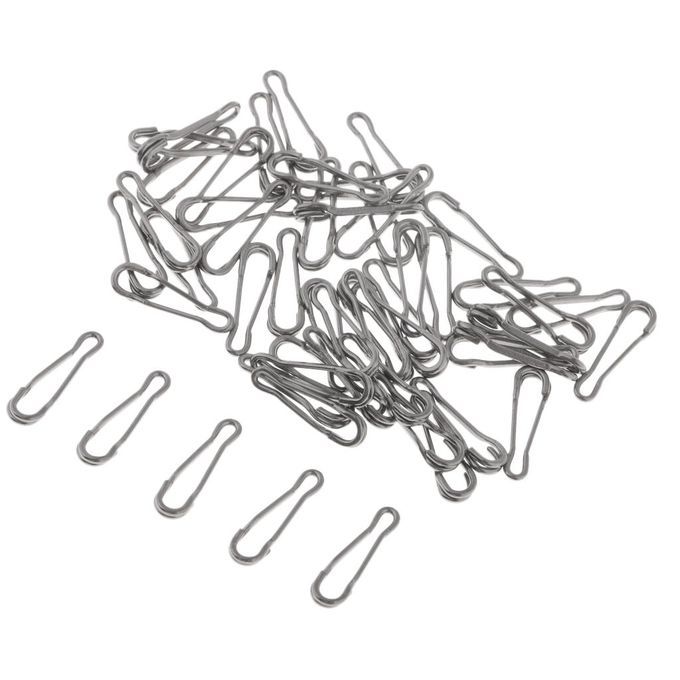 50pcs Quick Change Clips Bait  Clip Swivel  Carp