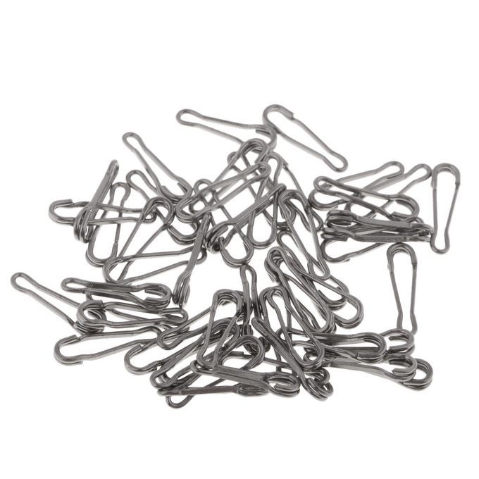 50pcs Quick Change Clips Bait  Clip Swivel  Carp