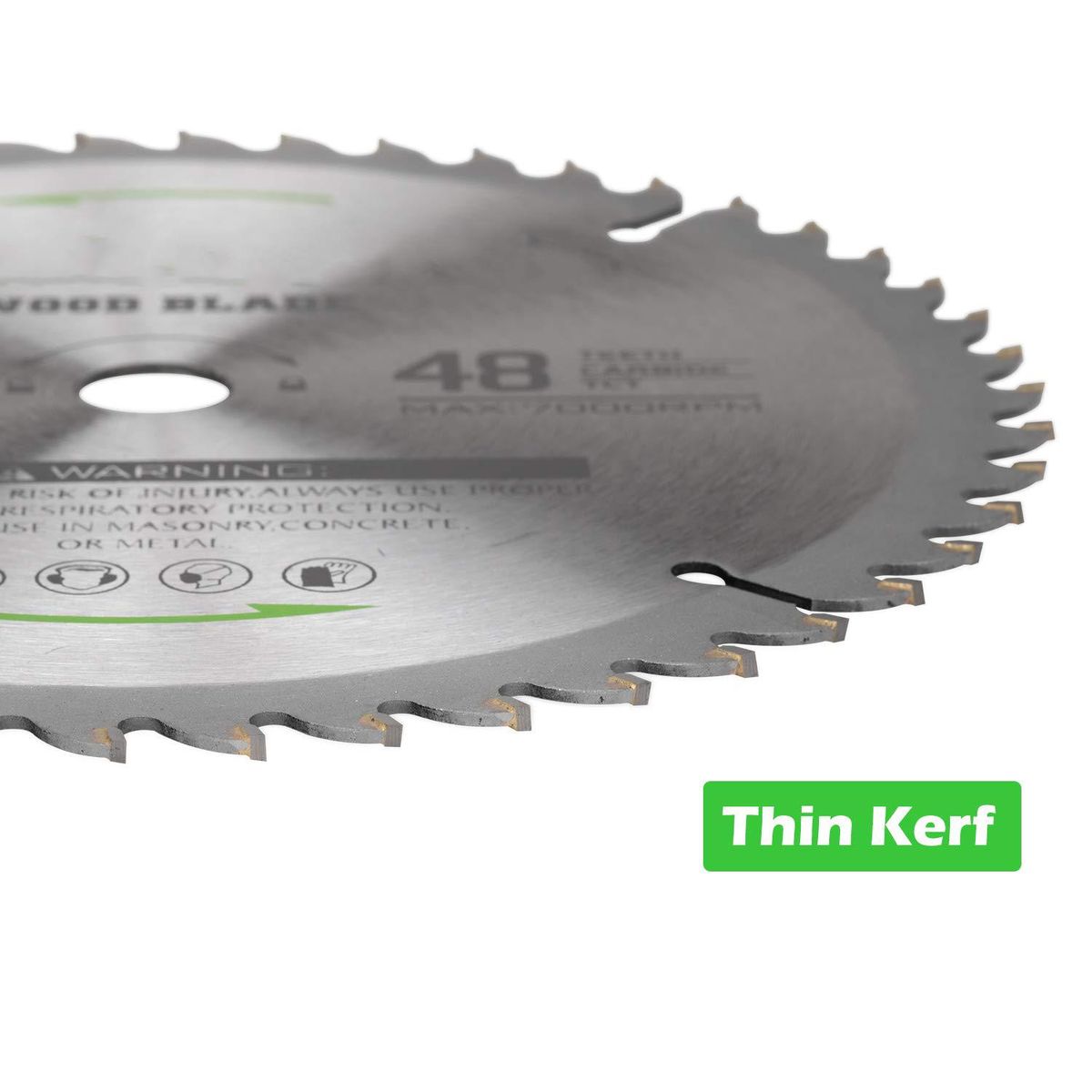 Circular Saw Blade 7-1/4''(185MM) 48 Tooth  Tungsten Carbide Tipped Circular Wood Cutting Saw Blade with 5/8''(16mm) Arbor for Wood Cutting Max Speed 7000RPM  Anti-clockwise Cutting Direction Arbor 5/8'' (16mm) EU