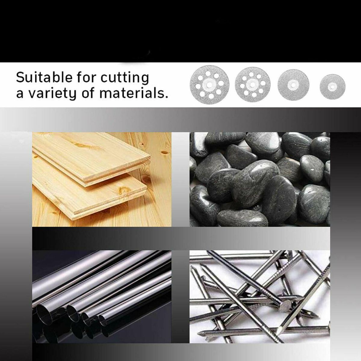 42 Pcs Cutting Wheels Set,Resin Cutting Off Wheels With Mandrels, HSS Circular Saw Blades for   Wood Glass Plastic Stone Metal