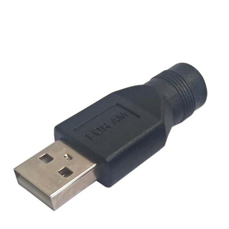 DIY Connector 5.5*2.1mm DC Female Power Jack To USB 2.0 Type A Male Plug Jack Socket 5V DC Power Plugs Adapter Laptop-5pcs USB Female