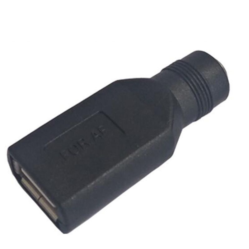 DIY Connector 5.5*2.1mm DC Female Power Jack To USB 2.0 Type A Male Plug Jack Socket 5V DC Power Plugs Adapter Laptop-5pcs USB Female