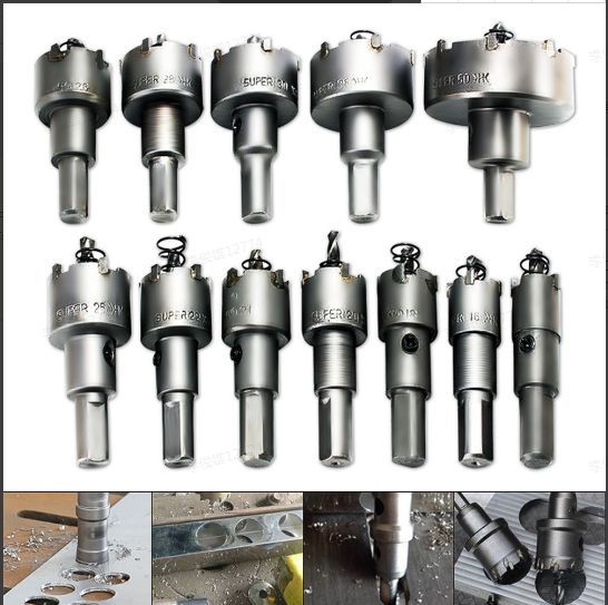 12Pcs TCT Carbide Tip Core Drill Bit Hole Saw Metalworking