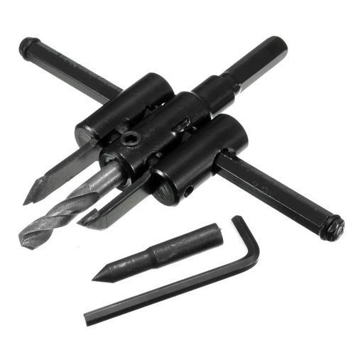 Adjustable 30-300MM Circle Hole Saw Drill Bit Cutter Kit Metal Wood DIY Tool 120mm - 120mm