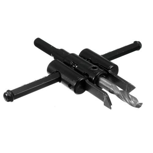 Adjustable 30-300MM Circle Hole Saw Drill Bit Cutter Kit Metal Wood DIY Tool 120mm - 120mm