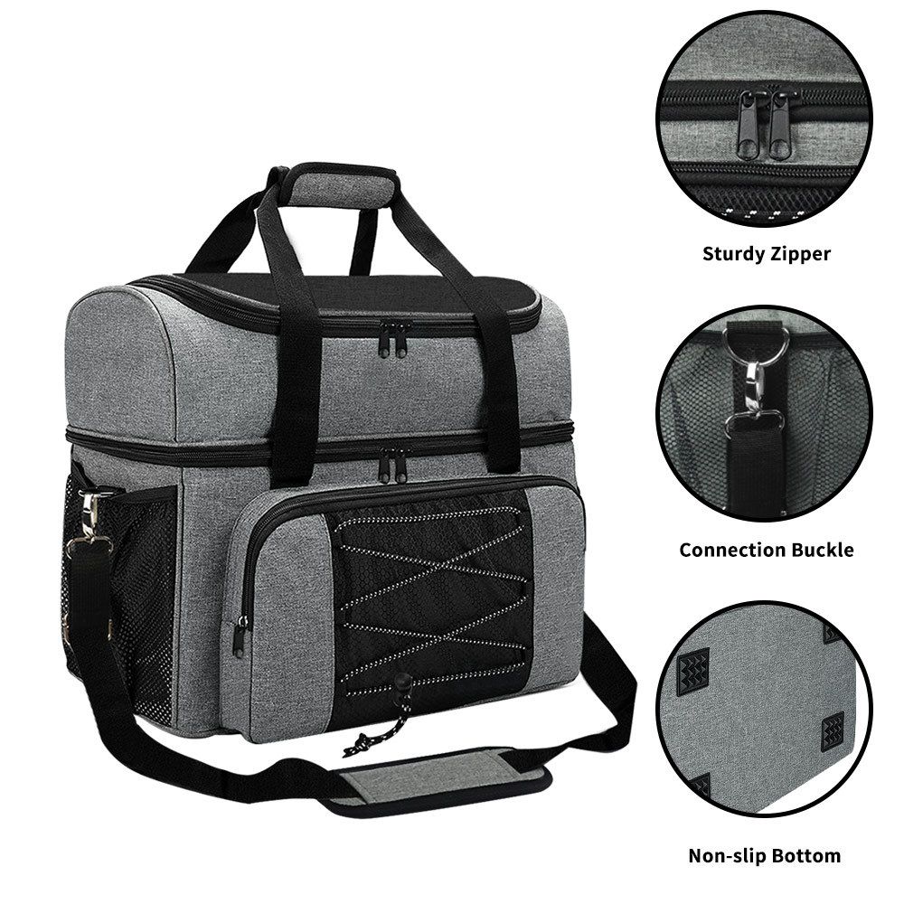 Bowling Bag For 2 Balls Portable Bowling Tote Bag With