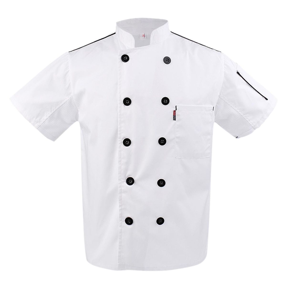 Men Women  Short Sleeve Chef Jacket Chefs  White