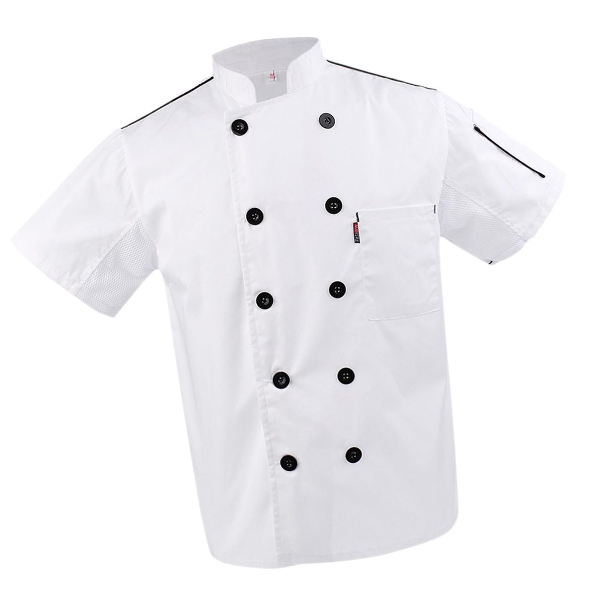 Men Women  Short Sleeve Chef Jacket Chefs  White