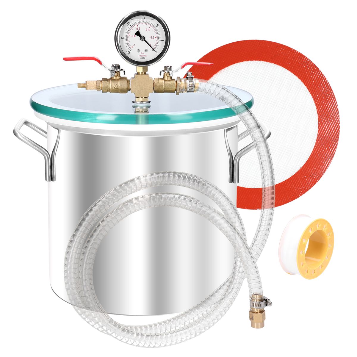 Defoaming Bucket Stainless Steel Vacuums Barrel With