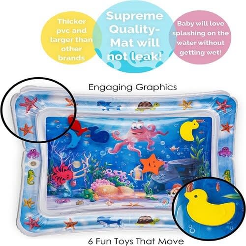 Inflatable Tummy Time Premium Water Mat