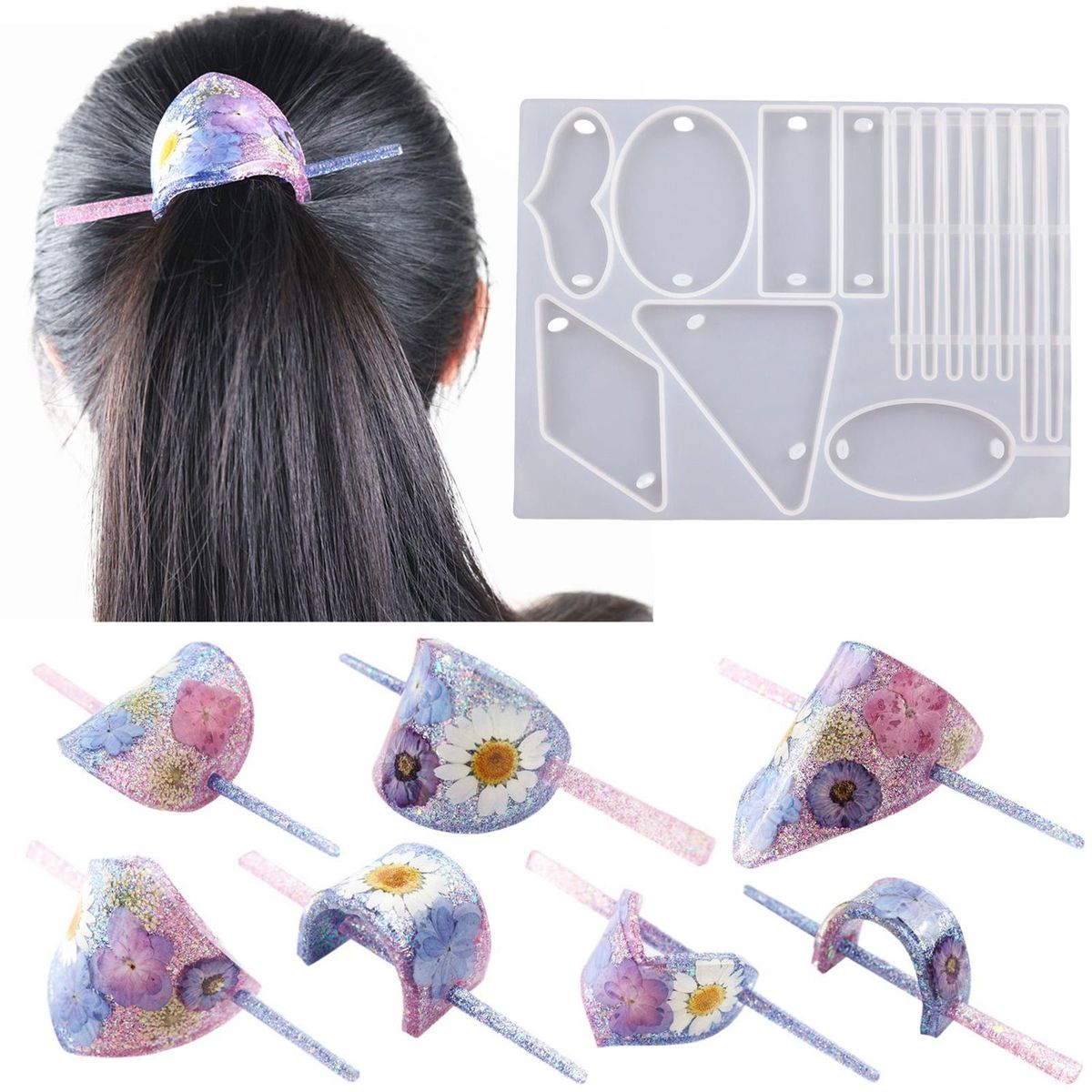 Silicone Silicone Hairpin  Jewellery Resin Casting Hair