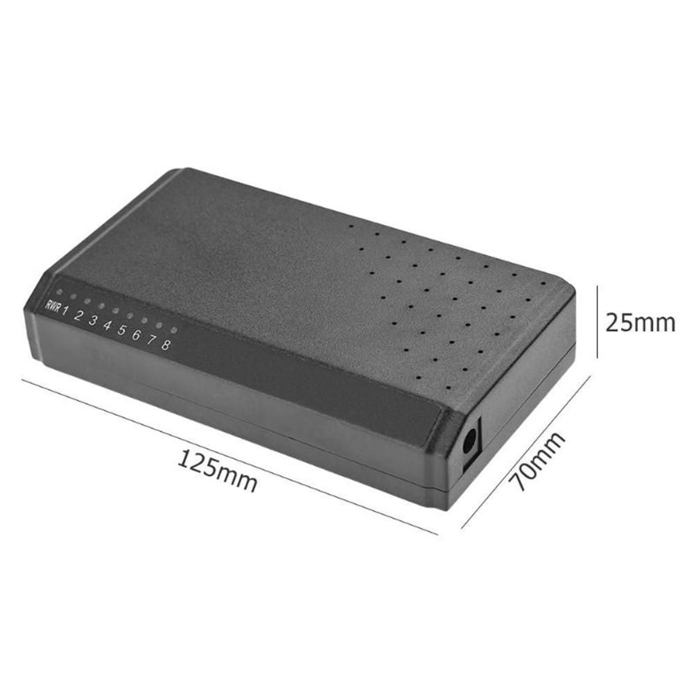 8 Ports 6+2 POE Switch Injector Power over RJ45 Ethernet