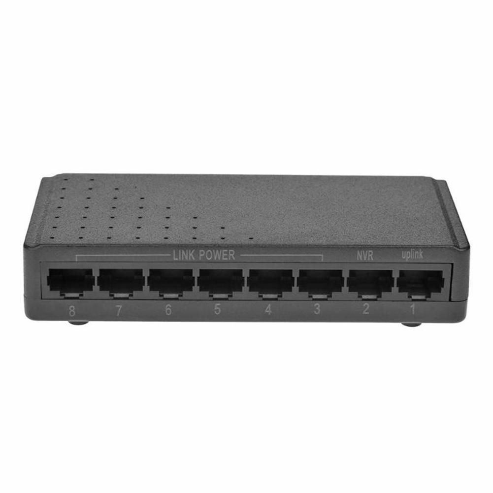 8 Ports 6+2 POE Switch Injector Power over RJ45 Ethernet