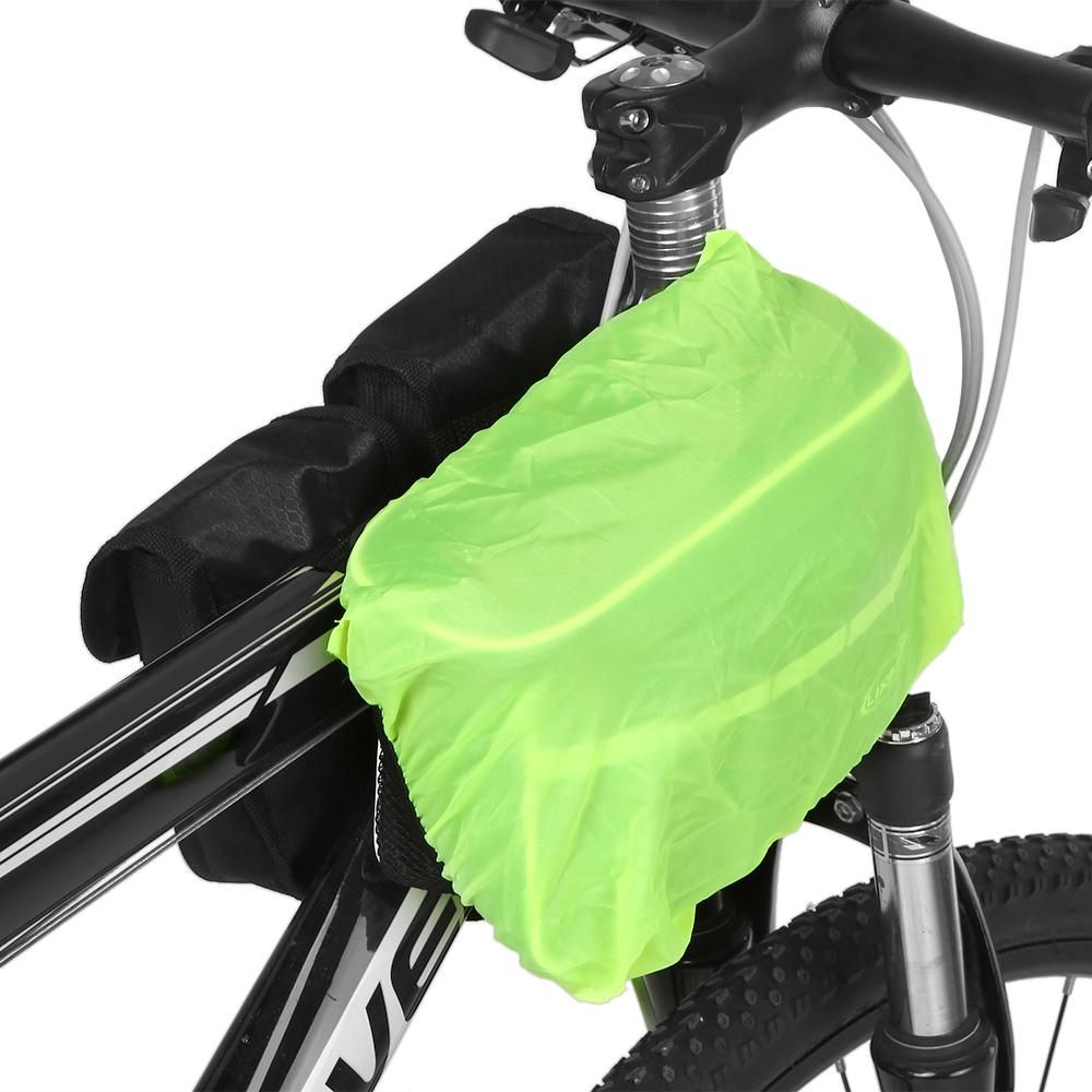 Lixada Cycling Bike Top Tube Bag with Rain Cover Waterproof Mountain Bicycle Front Frame Pannier Bag Pack