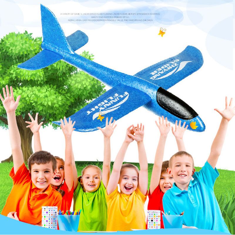 Kids Airplane Toy Hand Throwing Foam Plane Model Children