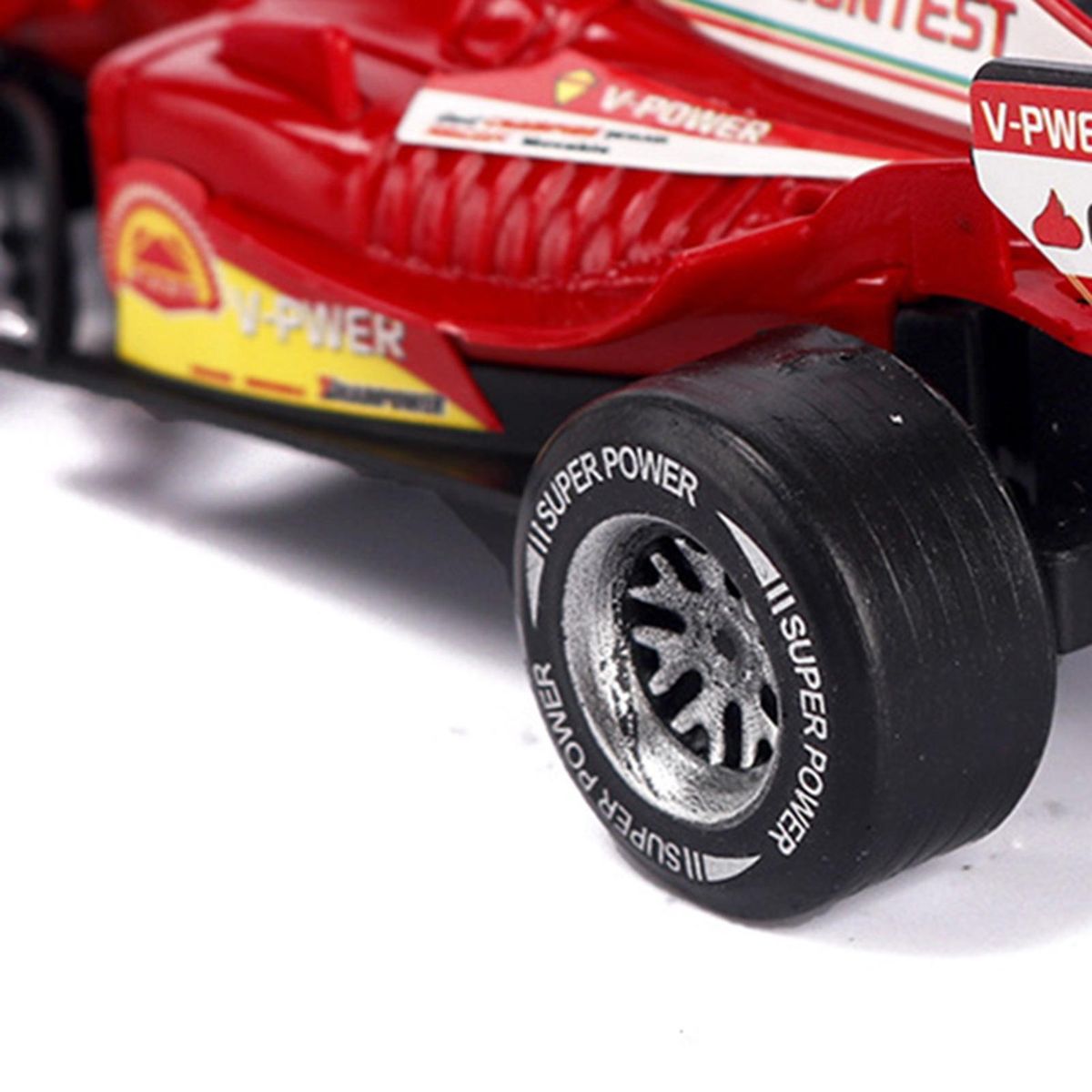 Racing Car Model Inertia Powered Mini Racing Car Toy Classic for Kids Red