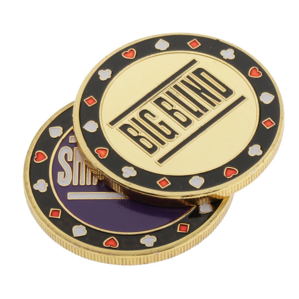 2 Piece Dealer Chips Texas Roulette Game Accessories