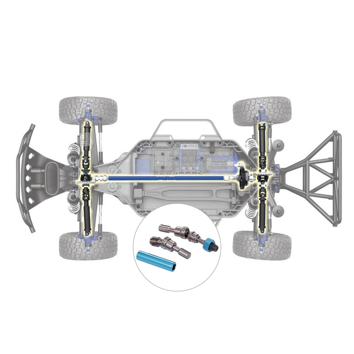 Replacement For Traxxas Slash 1/10 RC Car NSV775 2 PCS