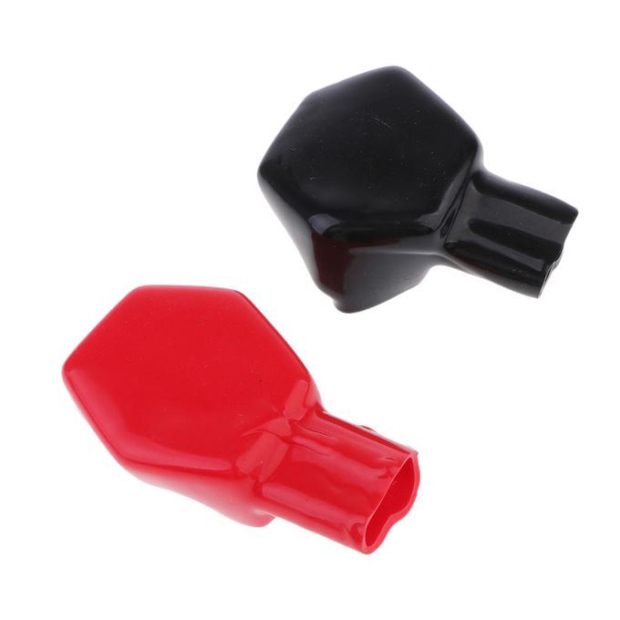 Car Battery Terminal Insulation Protecter Sleeve Covers Black,Red