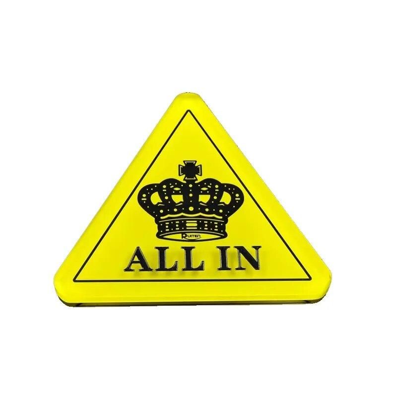 Poker All IN Crystal Acrylic Poker Game All-in Button Big 11.5cm