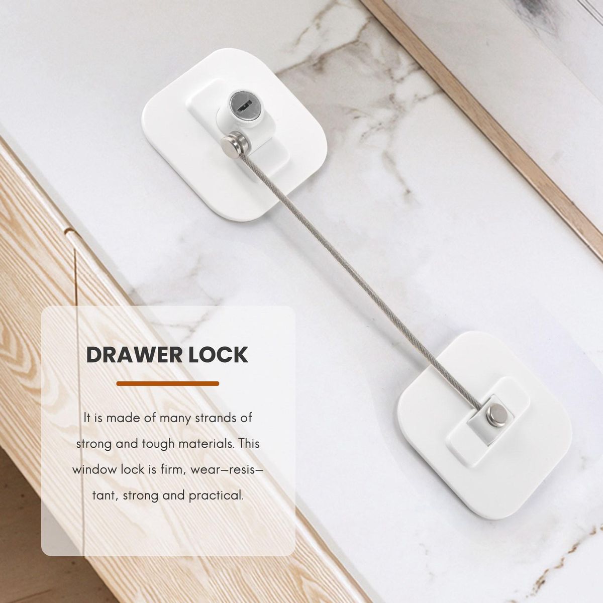 Fridge Lock,Refrigerator Locks,Freezer Lock with Key for