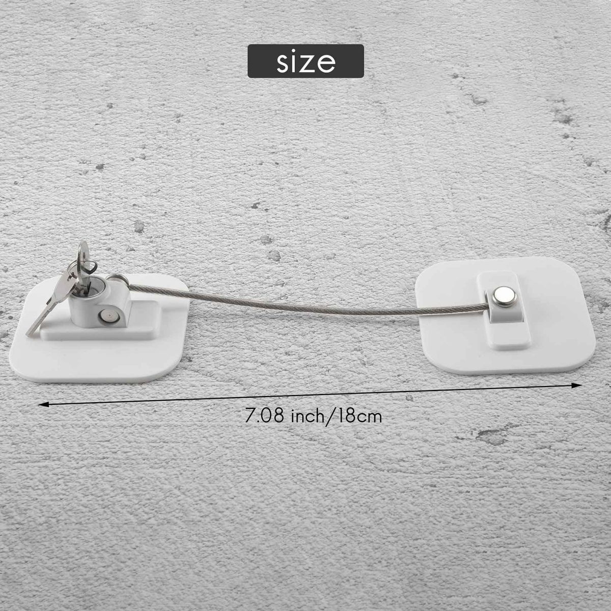 Fridge Lock,Refrigerator Locks,Freezer Lock with Key for
