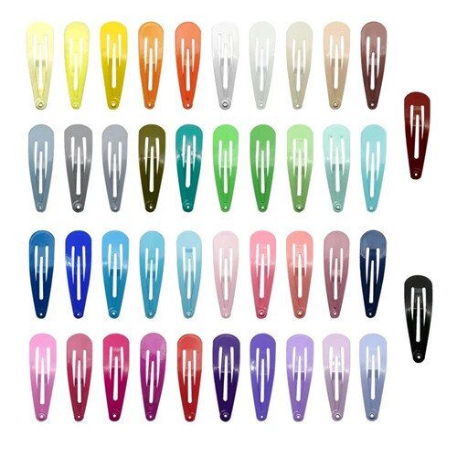 20Pcs/Set Cute Cartoon Snap Metal Hairpins For Baby